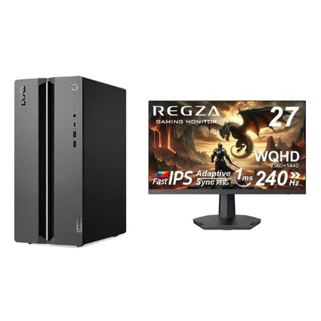 Lenovo LOQ Tower 17IAX10 ゲーミングモニターセット（27型）